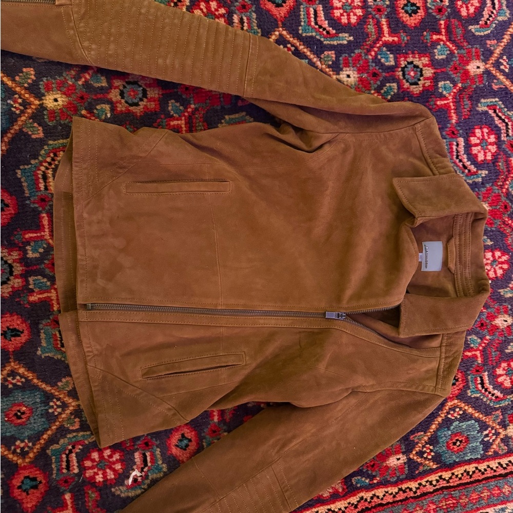 Athleta Brown Faux Suede Jacket